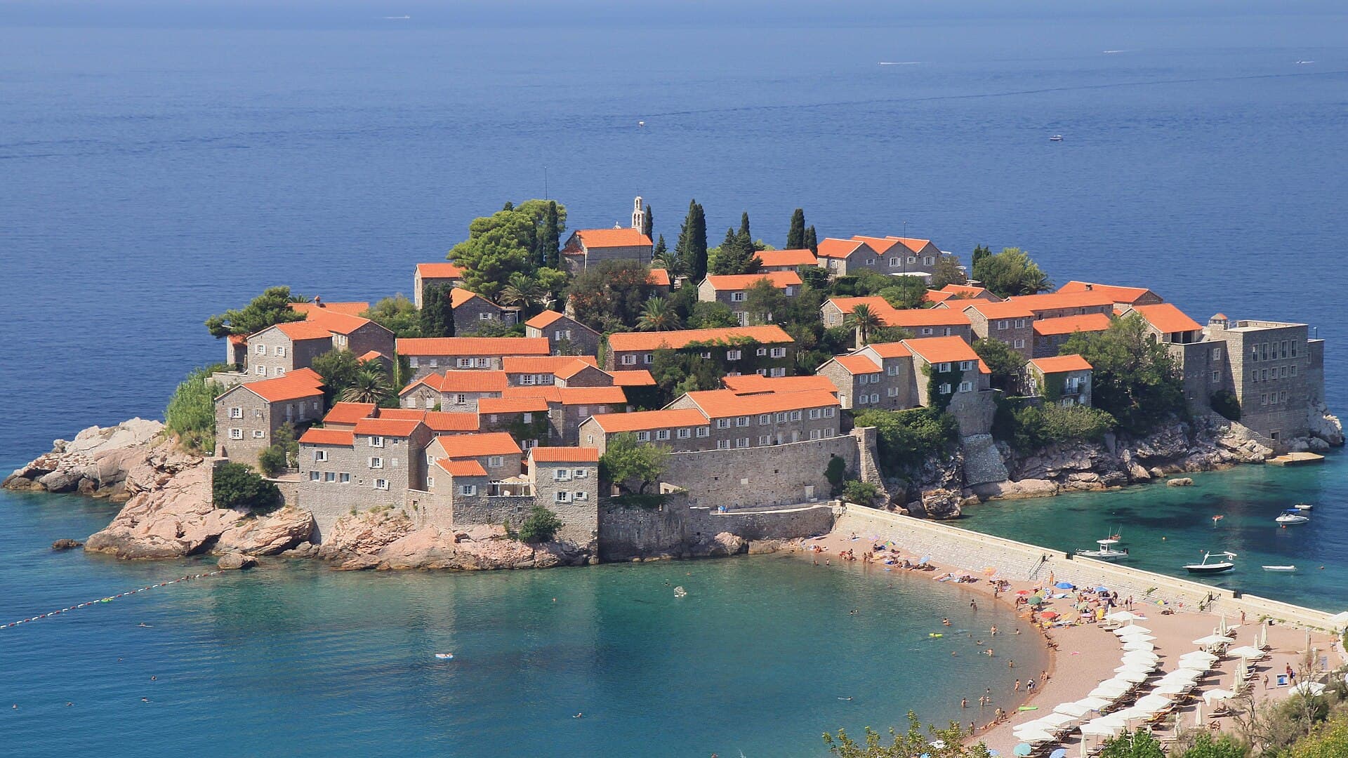 Cycling in Sveti Stefan